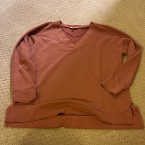 Cable & Gauge Dusty Terracotta Athletic Top
